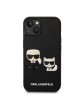 Karl Lagerfeld iPhone 14 Case Cover Hülle Karl & Choupette 3D Schwarz