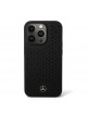 Mercedes iPhone 14 Pro Max Case Cover Silicone Stars Pattern Black