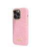 Guess iPhone 14 Pro Max Case Cover Croco Lining Pink
