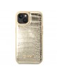 Guess iPhone 14 Plus Hülle Case Cover Croco Innenfutter Gold