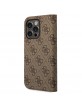 Guess iPhone 14 Pro Max Book Case Cover 4G Vintage Logo Brown