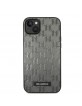 Karl Lagerfeld iPhone 14 Plus / 15 Plus Case Monogram Saffiano Metal Logo Grey