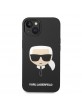 Karl Lagerfeld iPhone 14 Plus Hülle Case Cover Silikon Head Schwarz
