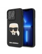 Karl Lagerfeld iPhone 14 Pro Case Cover Karl Head 3D Black