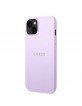 Guess iPhone 14 Plus Case Cover Saffiano Stripe Purple