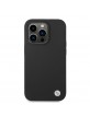 BMW iPhone 14 Pro Max Case Cover Silicone Signature Black