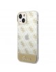Guess iPhone 14 Hülle Case Cover 4G Pattern Script Gold