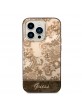 Guess iPhone 14 Pro Hülle Case Cover Porcelain Kollektion Braun
