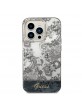 Guess iPhone 14 Pro Hülle Case Cover Porcelain Kollektion Grau