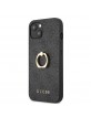 Guess iPhone 14 Plus case cover 4G ring holder grey
