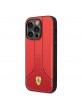 Ferrari iPhone 14 Pro Hülle Case Cover Perforated 296P Rot