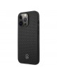 Mercedes iPhone 14 Pro Max Case Perforated Line Black