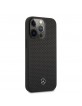 Mercedes iPhone 14 Pro Max Case Perforated Line Black