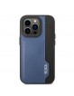 Tumi iPhone 14 Pro Max Hülle Case Echtleder Card Slot Blau