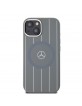 Mercedes iPhone 15 14 13 Hülle Case MagSafe Silikon Stripes Grau