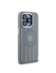 Mercedes iPhone 15 Pro Hülle Case MagSafe Silikon Stripes Grau