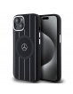 Mercedes iPhone 15 14 13 Hülle Case MagSafe Silikon Stripes Schwarz