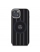 Mercedes iPhone 15 14 13 Case MagSafe Silicone Stripes Black