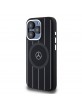 Mercedes iPhone 15 Pro Hülle Case MagSafe Silikon Stripes Schwarz