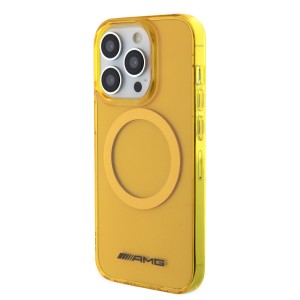AMG Mercedes iPhone 15 Pro Hülle Case MagSafe Gelb