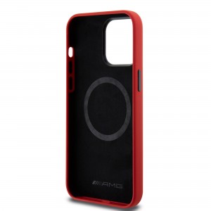 AMG Mercedes iPhone 15 Pro Max Hülle Case MagSafe Silikon Rot