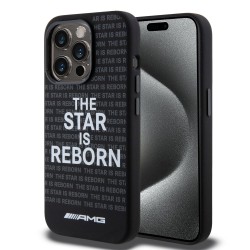 AMG Mercedes iPhone 15 Pro Hülle Case MagSafe Silikon Schwarz