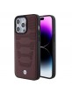 BMW iPhone 15 Pro Max Case Seats Pattern Cover Red Burgundy