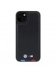 BMW iPhone 15 Plus Hülle Case Cover Tricolor Stamp Schwarz