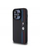 BMW iPhone 15 Pro Hülle Case M Power Tricolor Cover Schwarz