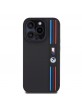 BMW iPhone 15 Pro Case M Power Tricolor Cover Black