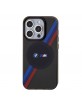 BMW iPhone 15 Pro Case MagSafe Cover Tricolor Stripes Gray