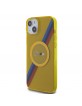 BMW iPhone 15 Plus Hülle Case Cover MagSafe Tricolor Stripes Gelb