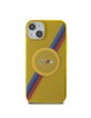 BMW iPhone 15 Plus Hülle Case Cover MagSafe Tricolor Stripes Gelb