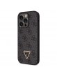 Guess iPhone 14 Pro Case Cover Triangle Diamond Rhinestone 4G Black