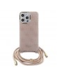 Guess iPhone 15 Pro Max Case Cover Crossbody Cord 4G Pink