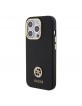 Guess iPhone 15 Pro Max Case Silicone Diamond Rhinestone Logo 4G Black