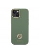 Guess iPhone 15 Plus, 14 Plus Case Silicone Diamond Rhinestone Logo 4G Green