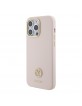 Guess iPhone 15 Pro Max Case Silicone Diamond Rhinestone Logo 4G Pink