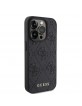 Guess iPhone 15 Pro Case Cover Stamped 4G Black