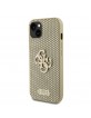 Guess iPhone 15 Case Cover 4G Glitter Perforated Gold