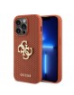 Guess iPhone 15 Pro Max Hülle Case Cover 4G Glitter Perforated Rot