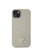 Guess iPhone 15 Plus 14 Plus Hülle Case Triangle Croco Gold