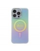 Guess iPhone 15 Pro Max Hülle Case Cover MagSafe IML Iridescent Türkis