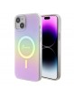 Guess iPhone 15 14 13 Hülle Case Cover MagSafe IML Iridescent Rosa