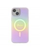 Guess iPhone 15 14 13 Case Cover MagSafe IML Iridescent Pink