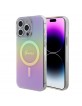 Guess iPhone 15 Pro Hülle Case Cover MagSafe IML Iridescent Rosa