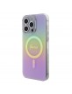 Guess iPhone 15 Pro Max Hülle Case Cover MagSafe IML Iridescent Rosa