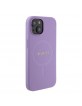 Guess iPhone 14 / 15 / 13 Case Cover Saffiano MagSafe Purple