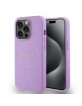 Guess iPhone 15 Pro Case MagSafe Case Cover Saffiano Purple