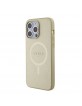 Guess iPhone 14 Pro Max Case Cover Saffiano MagSafe Gold
